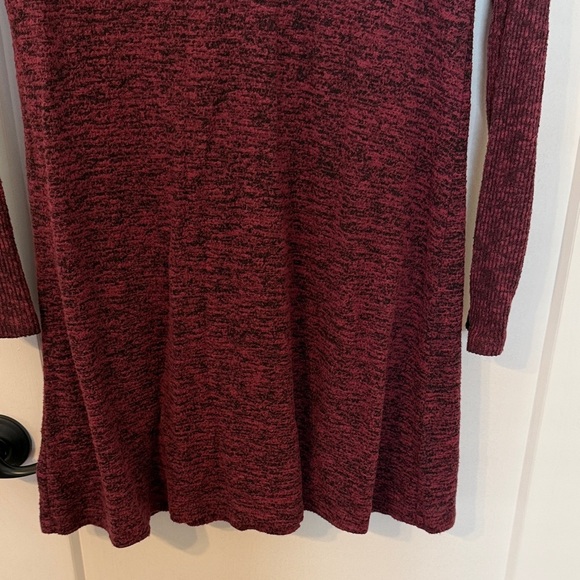 Express Women's Deep Red Long Sleeve Dress - Picture 5 of 6